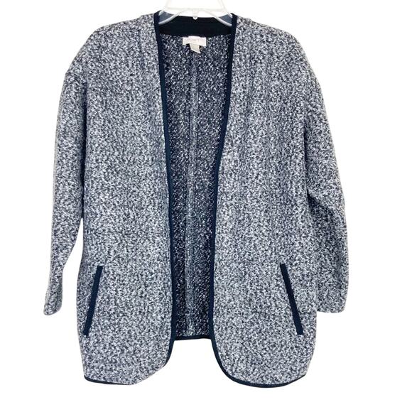 Ann Taylor Loft Gray Speckled Open Front Cardigan Sz S - Picture 5 of 5